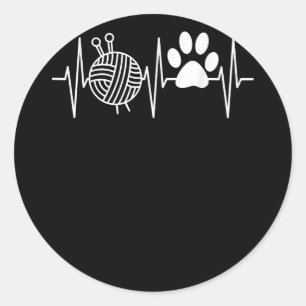 Adesivo Nerd Engraçado Avó Mãe Knit Agulha Yarn