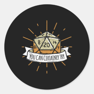 Adesivo Nerd Jogo de Tabuleiro Dungeon Você Pode Certament