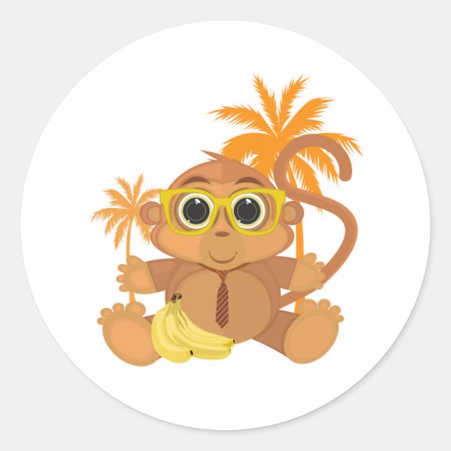 Adesivo Nerd macaco (Frente)