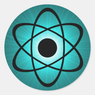 Adesivo Nerdy Atomic Stickers, Teal