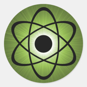 Adesivo Nerdy Atomic Stickers, Verde