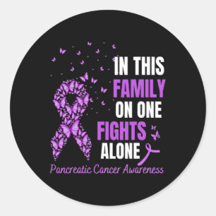Adesivo Nesta família, ninguém luta sozinho Pancreatic Can