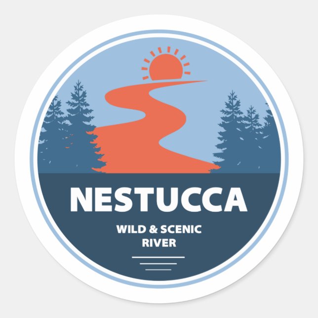 Adesivo Nestucca Wild And Scenic River (Frente)