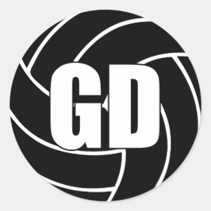 Adesivo Netball Goal Defense, GD, Netball Team Stickers