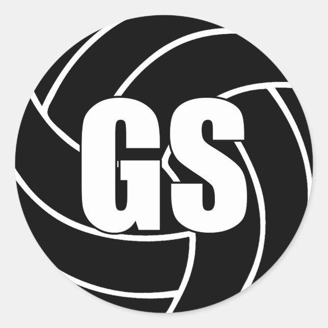 Adesivo Netball Goal Shooter, GS, Netball Team Stickers (Frente)