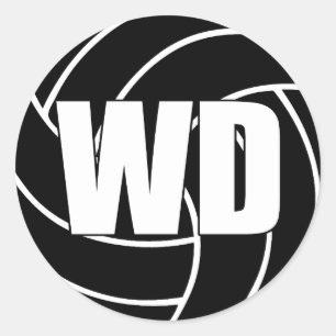 Adesivo Netball Wing Defense, WD, Netball Team Stickers