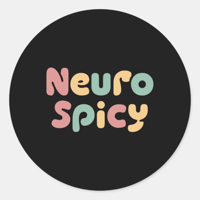 Adesivo Neuro - Espicia Neurodiversity Autism Adhd (Frente)
