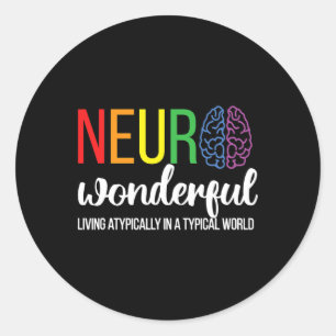 Adesivo Neuro Maravilhosa Neurodiversity Autism Neurodiver