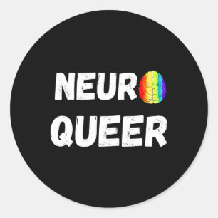 Adesivo Neuro Queer! Orgulho gay Lgbtq! Neurodiversos Auti