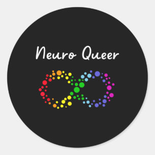 Adesivo Neuro Queer! Orgulho gay Lgbtq! Neurodiversos Auti