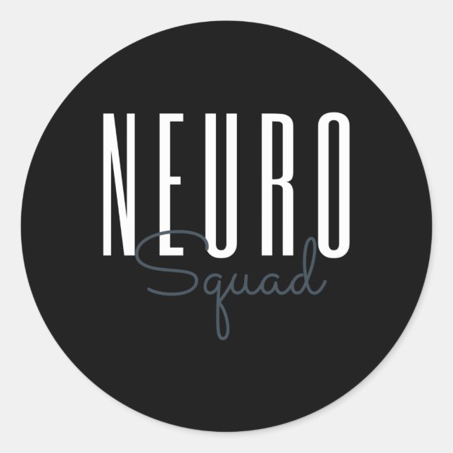 Adesivo Neuro Squad Neurology Enfermeira Cirúrgica Neuro (Frente)