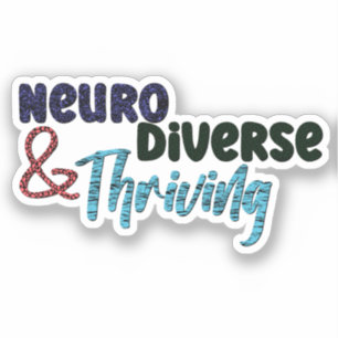Adesivo Neurodiversa e emocionante Neurodiversidade