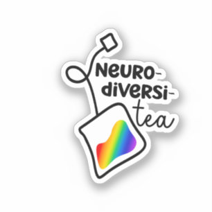 Adesivo "Neurodiversi-tea" Sensibilização neurodivergente