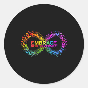 Adesivo NeuroDiversidade Abraça Autismo Adhd Borboleta Asd