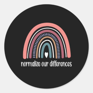 Adesivo Neurodiversidade Arco-Íris Autismo Neurodivergente
