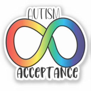 Adesivo Neurodiversidade Autismo Advertência Aceitação