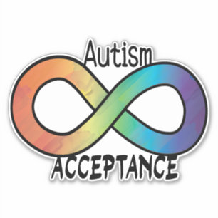 Adesivo Neurodiversidade Autismo Advertência Aceitação