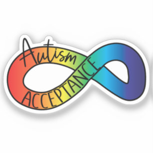 Adesivo Neurodiversidade Autismo Advertência Aceitação