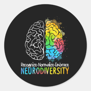 Adesivo NeuroDiversidade Autismo Espectro Asd Arco-Íris Br