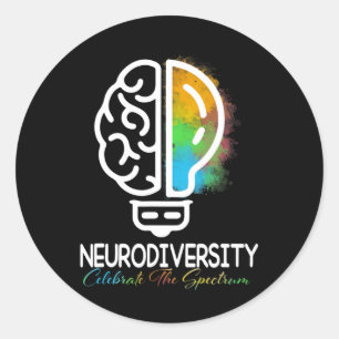 Adesivo NeuroDiversidade Autismo Espectro Asd Arco-Íris Br