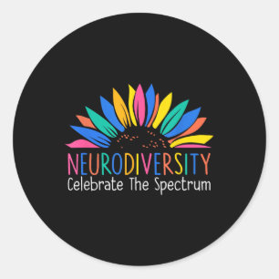 Adesivo Neurodiversidade Celebra Autismo Do Cérebro Do Esp