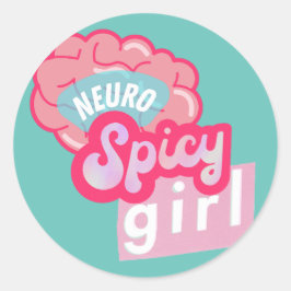 Adesivo Neurodiversidade da "NeuroSpicy Girl"