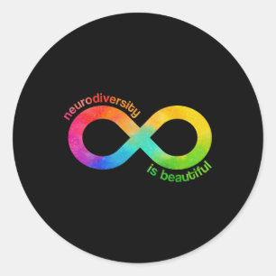 Adesivo Neurodiversidade é um belo autismo Neurodivergente