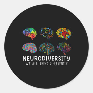 Adesivo Neurodiversidade Todos Pensamos Diferentemente Cér