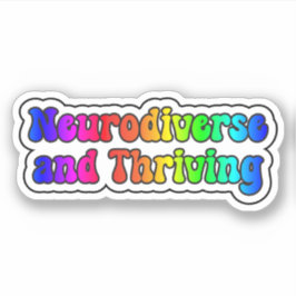 Adesivo Neurodiversificada e florescente Neurodiversidade 