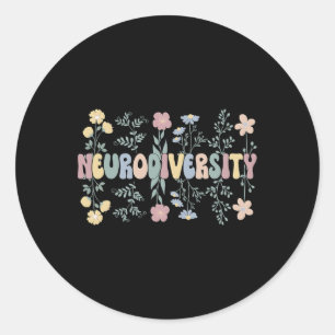 Adesivo Neurodiversity Flowers Autism Neurodivergente 1