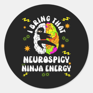 Adesivo Neurodiversos Neurospicy Ninja Energy Autism Spect
