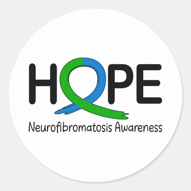Adesivo Neurofibromatose Sensibilização Fita da Esperança (Frente)