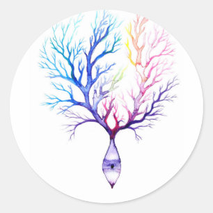 Adesivo Neurônio Colorido de Purkinje