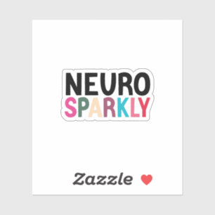 Adesivo Neurosparkly Kiss-Cut, Autismo Neurodivergente ADH