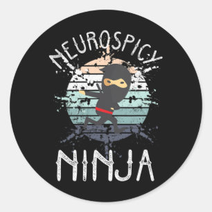 Adesivo Neurospicy Ninja Autismo Sensibilização Neurodiver