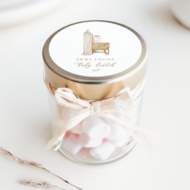 Adesivo Neutral Boho Baby Brunch (Criador carregado)