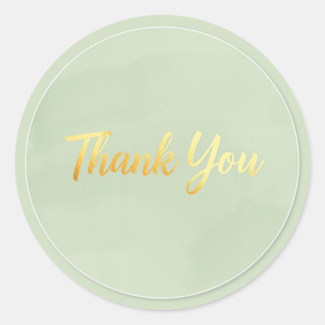 Adesivo Neutral Minimalist Thank You Sticker (Frente)