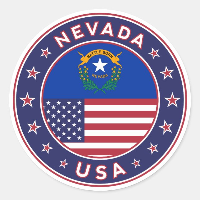 Adesivo Nevada, capa de telefone de Nevada, vinheta de Nev (Frente)