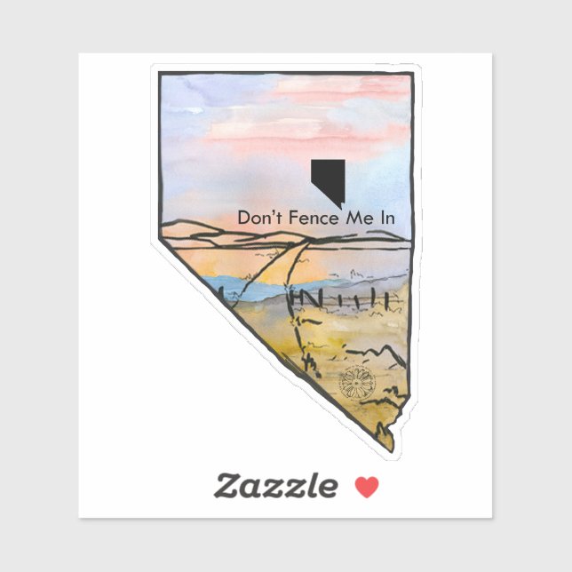 Adesivo Nevada Não me vejam na paisagem do sol (Folha)