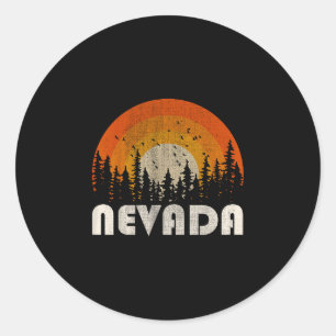 Adesivo Nevada - natureza engraçada vintage caminhada 60s