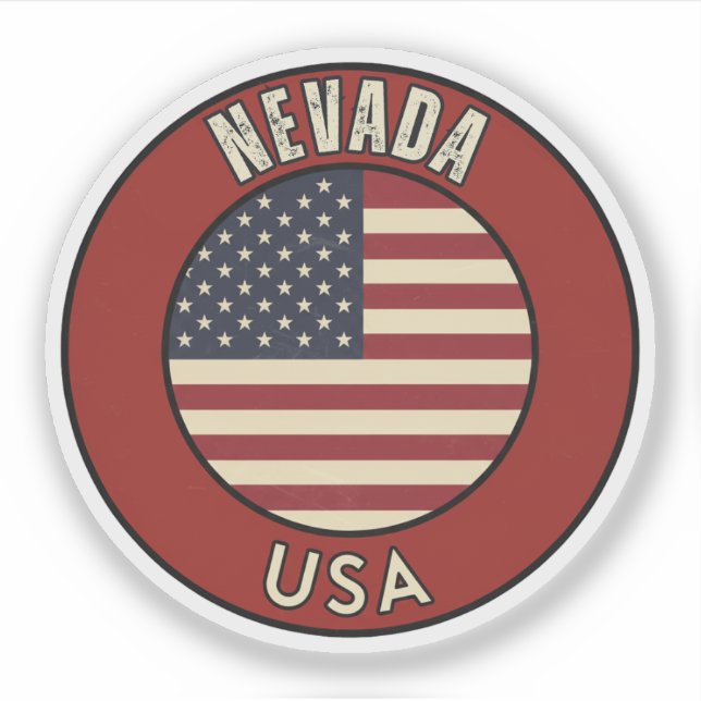 Adesivo Nevada United States of America (Frente)