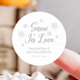 Adesivo Neve apaixonada por White Winter Bachelorette