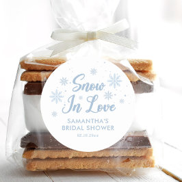 Adesivo Neve Azul e Branca no amor Chá de panela de invern