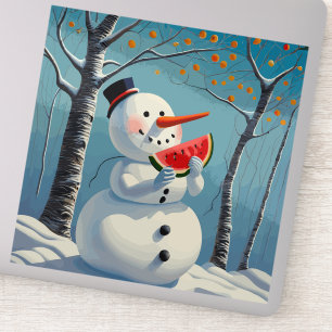 Adesivo Neve come melancia