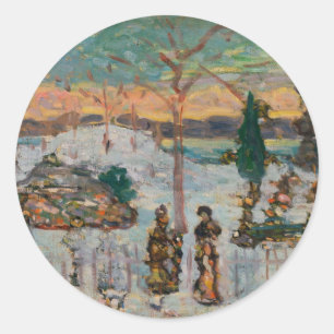 Adesivo Neve em abril por Maurice Prendergast, Arte Antiga