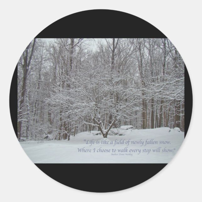 Adesivo Neve em Dogwood Tree Cote Denis Waitley (Frente)