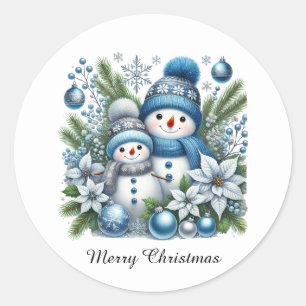 Adesivo Neve festiva de Natal personalizável