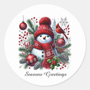 Adesivo Neve festiva de Natal personalizável