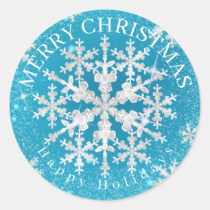 Adesivo Neve Flakes Aqua White
