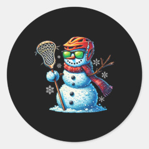 Adesivo Neve Jogando Lacrosse Funny Lacrosse Player Chr